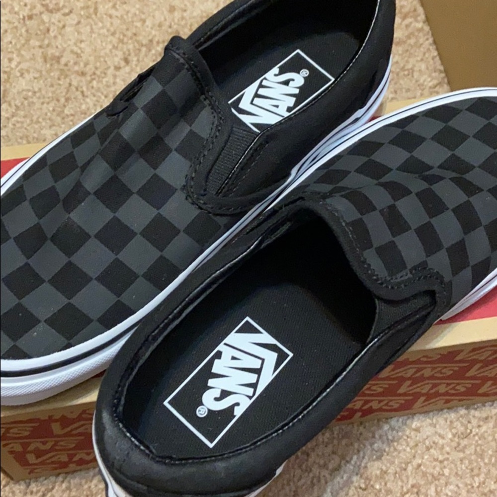 Checkered vans new !!